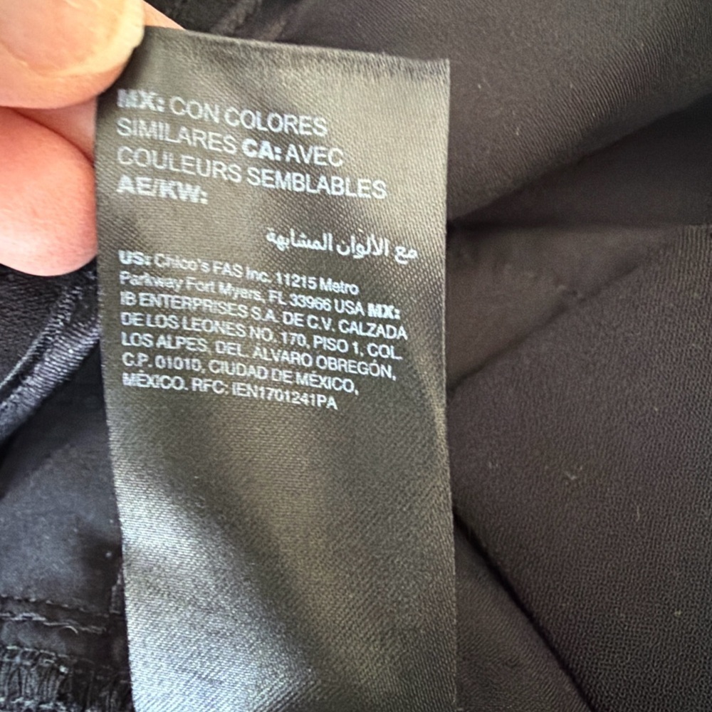 White House Black Market WHBM The Wide Leg Black Tie Waist Stretch Pants Size 6 - Picture 8 of 10